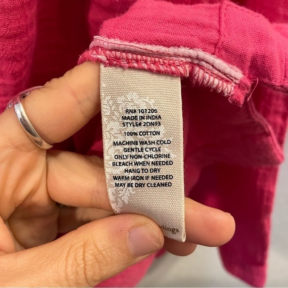 Soft Surroundings Giovinezza Pink Cowl Neck Top - Picture 7 of 8